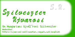 szilveszter ujvarosi business card